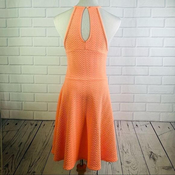 10/$25🦋 Mossimo Neon Orange A-Line Sleeveless Skater Dress - Size Medium - Picture 4 of 16